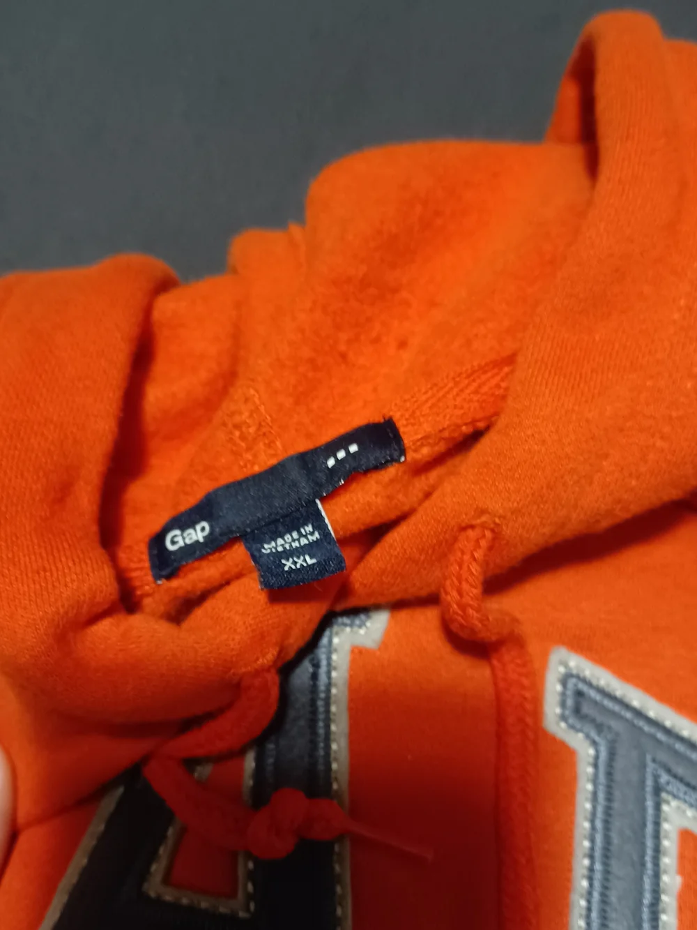 GAP Men's Bright Orange Pullover Hoodie